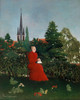 Portrait of a Woman in a Landscape 1896 Poster Print by Henri Rousseau # 54839