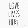 Love Lives Here Sq BW Poster Print by Michael Mullan # 54656