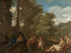 Nymphs and a Satyr Poster Print by Nicolas Poussin # 50694