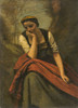 Woman Meditating Poster Print by Jean Baptiste Camille Corot # 50497
