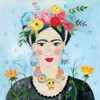 Homage to Frida II Shoulders Poster Print by Farida Zaman # 51754