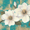 Aqua Floral I Poster Print by Unknown Unknown # 4983