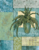 Aqua Blue Fern Collage Poster Print by Unknown Unknown # 4995