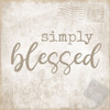 Designs - Postcard Blessed Poster Print by CAD Designs CAD Designs # 43638