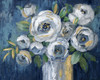 Indigo Touch of Gold Poster Print by Nan Nan # 43362