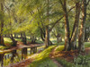 A summer day in the forest Poster Print by Peder Mork Monsted # 3AA5233
