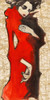 Feminine Red Poster Print by Kumi Kumi # 2KU5120