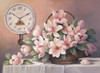 Magnolias and Clock Poster Print by Unknown Unknown # 22042