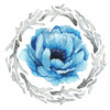 Blue Flower II Poster Print by Elizabeth Medley # 15726