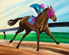 Race Horse Poster Print by Chelsea Goodrich # 15545F