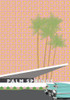 Palm Springs with Convertible Poster Print by Jen Bucheli # 15292BA