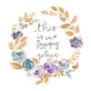 Inspirational Flower Wreath Poster Print by Patricia Pinto # 15068