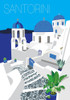 Santorini Poster Print by Jen Bucheli # 14717AK