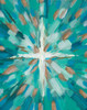 Teal Glory Poster Print by L. Hewitt # 14405AA