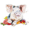 Happy Little Pig Poster Print by Patricia Pinto # 14012A