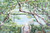 Misty Lake Poster Print by Julie DeRice # 13477B