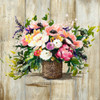 Basket with Flowers Poster Print by Patricia Pinto # 13234