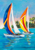 Morning Sails Vertical I Poster Print by Julie DeRice # 13179K