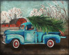Blue Truck and Tree I Poster Print by Elizabeth Medley # 13035GG
