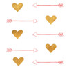 Gold Hearts and Arrows Poster Print by SD Graphics Studio SD Graphics Studio # 12625D