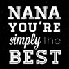 Simply the Best Nana Square Poster Print by SD Graphics Studio SD Graphics Studio # 12544C