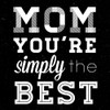 Simply the Best Mom Square Poster Print by SD Graphics Studio SD Graphics Studio # 12544B