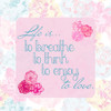 Faith and Love Floral II Poster Print by Nola James # 12483KF