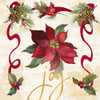 Christmas Poinsettia Ribbon IV Poster Print by Lanie Loreth # 11536C