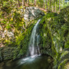 Waterfall over green, mossy cliff; Saint John, New Brunswick, Canada Poster Print by Robert Postma (15 x 15) # 12577852