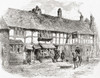 Shakespeare's birthplace, before restoration, Henley Street, Stratford-upon-Avon, Warwickshire, England  From English Pictures, published 1890 Poster Print by Hilary Jane Morgan (16 x 12) # 12576774