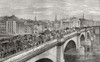 London Bridge, London, England, seen here in the 19th century From London Pictures, published 1890 Poster Print by Hilary Jane Morgan (17 x 11) # 12576680