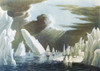 Passage through the ice, June 1818 After a coloured aquatint from Sir John Ross's Voyage of Discovery, 1819  Admiral Sir John Ross, 1777 _ 1856  British naval officer and Arctic explorer  From British Polar Explorers, published 1943 Print