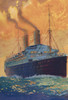 An ocean going liner in the 1920's  From The Book of Ships, published c1920 Poster Print by Hilary Jane Morgan (12 x 17) # 12576621