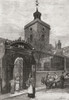 Church of St Olave Hart Street, London, England, seen here in the 19th century  From London Pictures, published 1890 Poster Print by Hilary Jane Morgan (12 x 17) # 12576702