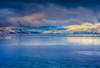 Winter in the Okanagan Valley viewed from Kelowna beach; Kelowna, British Columbia, Canada Poster Print by The Nature Collection (18 x 12) # 12575052