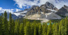 Rocky mountains and lake along the Icefield Parkway; Improvement District No 9, Alberta, Canada Poster Print by Keith Levit (21 x 11) # 12576296