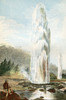 Steam phase eruption of a Geyser From The World's Foundations or Geology for Beginners, published 1883 Poster Print by Hilary Jane Morgan (11 x 17) # 12576435