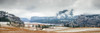 Multi-stitch panorama of the Cascade Mountains in the Okanagan Valley in autumn with early snow; British Columbia, Canada Poster Print by The Nature Collection (37 x 12) # 12574252