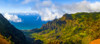 Colourful Kalalau Valley and the Pacific Ocean; Kauai, Hawaii, United States of America Poster Print by The Nature Collection (21 x 9) # 12573977