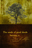 Image Of A Tree Against A Yellow Sky And A Scripture From Proverbs 11:30 Poster Print by Tim Antoniuk (12 x 18) # 12290079