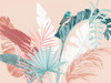 Peach Palms Poster by Urban Road (24 x 18)