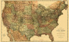 Pacific Railroads - Rand McNally 1883 by Rand McNally (24 x 15)