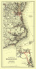 Norfolk, Albemarle, Atlantic Railroad Connections by Colton (15 x 24)
