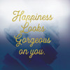 Happiness Looks Good Navy by Lula Bijoux and Company (24 x 24)