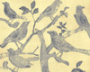 Yellow-Gray Birds 2 by Stellar Design Studio (24 x 18)