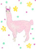 Pink Llama by Melanie Torres (18 x 24)