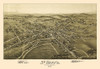 Saint Marys Pennsylvania - Fowler 1895 by Fowler (24 x 18)