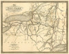 New York Railroads- Clark 1855 by Clark (24 x 18)