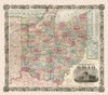 Ohio - Colton 1851 by Colton (12 x 10)