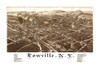 Lowville New York - Burleigh 1885 by Burleigh (24 x 15)